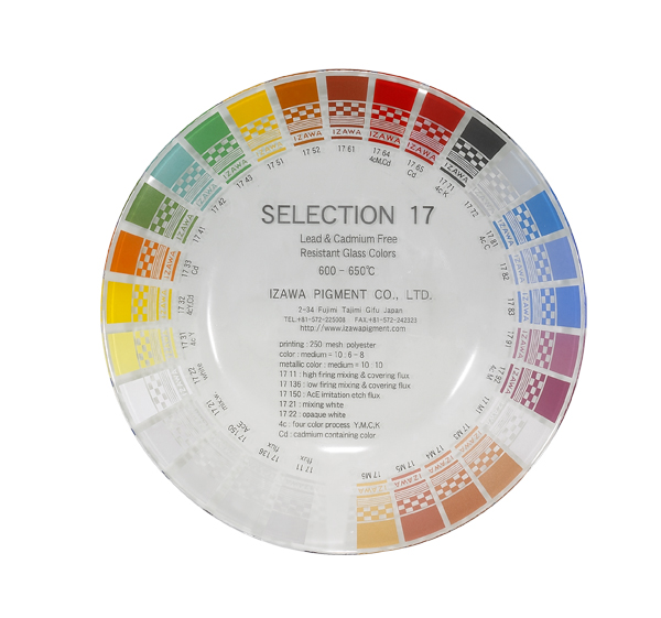 Selection 17 lead & cacmium free resistant glass color